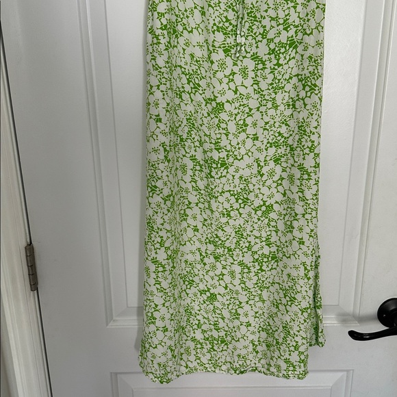 Faithfull The Brand Juniper Midi Dress Freja Floral Print Green White Sz 4 - Picture 3 of 8